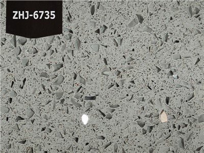 Putojančio pilko kvarco akmens plokštė